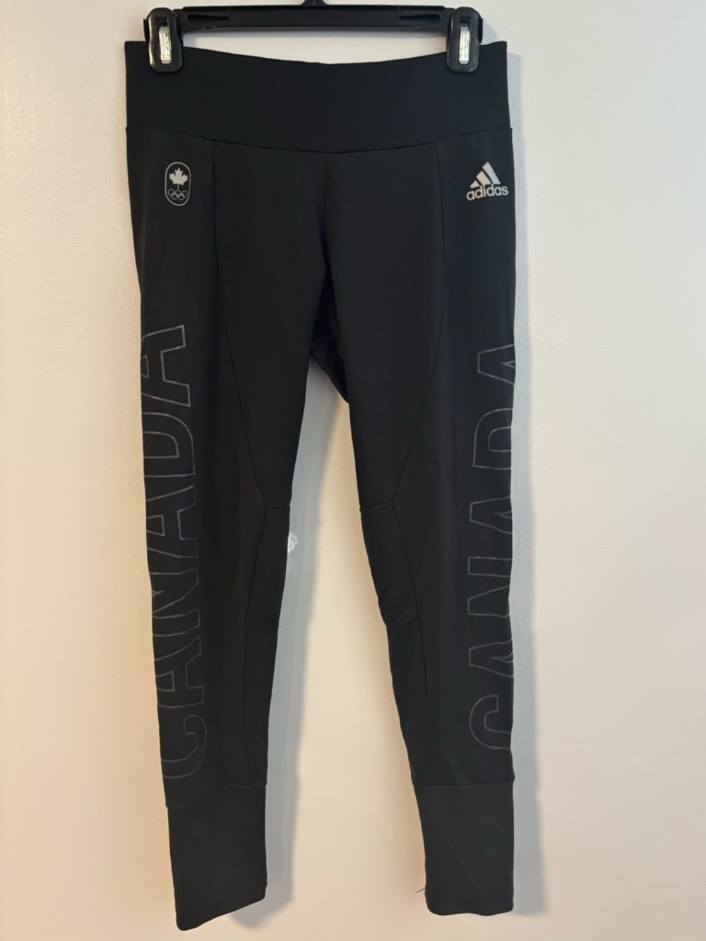 Adidas Blaxk Limited Edition Canada Olympic Leggings Tights Size Large